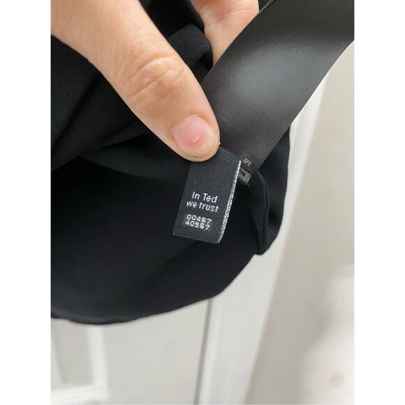 Ted Baker London Sweetheart Black Blouse, Ted Baker Size 2 / US Small, MP $168 - Picture 5 of 10